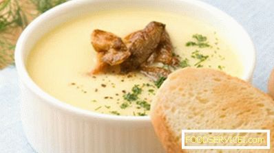 Mushroom cream soup with cream cheese