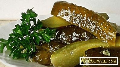 Pickled cucumbers without vinegar