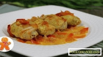 Delicious cabbage rolls from young cabbage